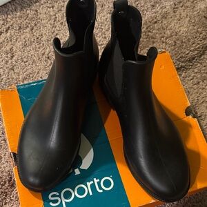 Sporto Sleek Black Matte Boots